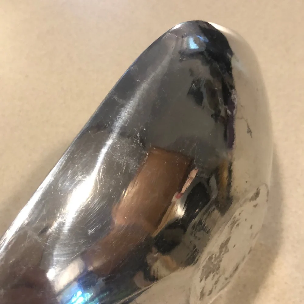 POLISHED SILVER TONE SERVING DISH ACCENT BOWL - Picture 5 of 6